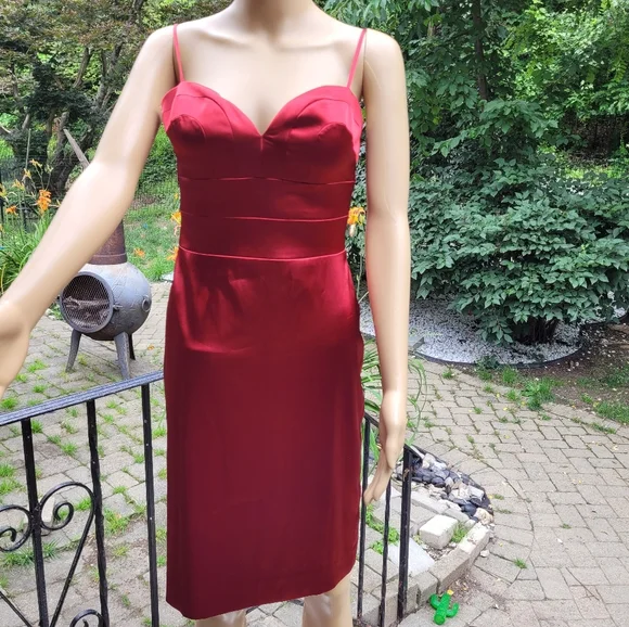 fitted lace wedding dress Red Coral Chiffon Bridesmaid Dress A-Line Cherry Bridal Party Dress By  Daisybridalhouse(BM2422) – DaisyFormals-Bridesmaid and Formal Dresses in  59+ Colors